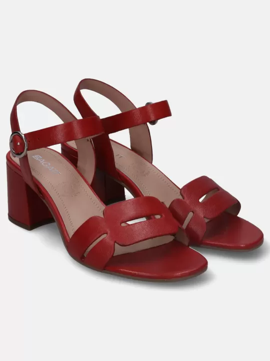 Vaiana Red Block Heels | BAGATT New