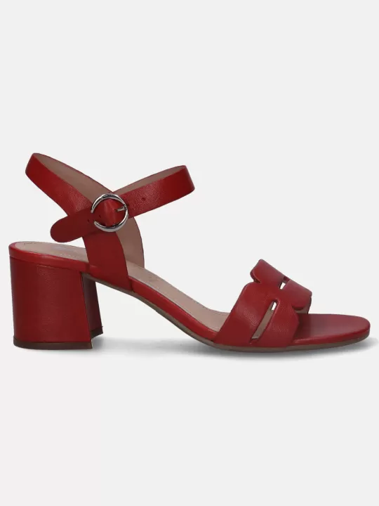 Vaiana Red Block Heels | BAGATT New