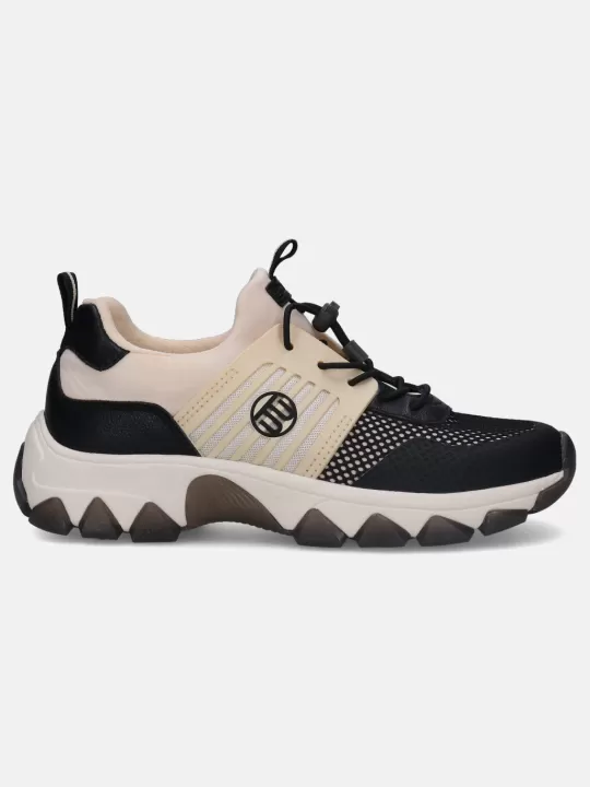 Yuki Black & Beige Sneakers | BAGATT Online