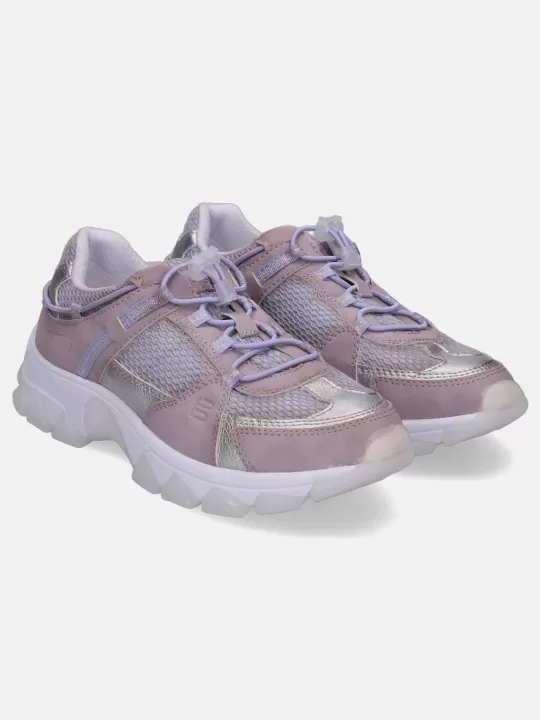 Yuki Lavender & Light Grey Sneakers | BAGATT Discount