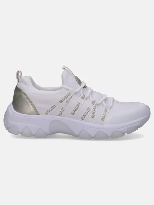 Yuki White & Gold Sneakers | BAGATT Best Sale