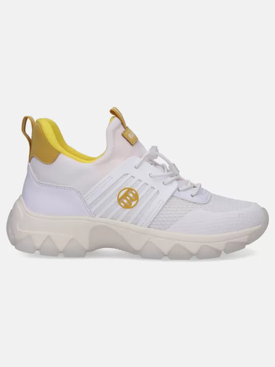 Yuki White & Yellow Sneakers | BAGATT Shop